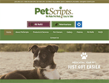 Tablet Screenshot of pet-scripts.com